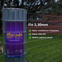 Ver imagem 3 de Tela Alambrado Soldada Morada Open (Fio 2,30mm / Malha 6,5x15cm) - Rolo 25m x 1,50m altura