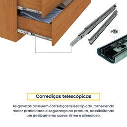 Guarda Roupa Casal 6 Portas 4 Gavetas Guarani Ripado Tcil Móveis - 6