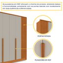 Ver mais imagens de Guarda Roupa Casal 6 Portas 4 Gavetas Guarani Ripado Tcil Móveis