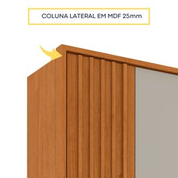 Guarda Roupa Casal 6 Portas 4 Gavetas Guarani Ripado Tcil Móveis - 5