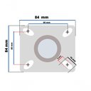 Ver imagem 3 de Rodizio Industrial 50 Mm Roda Nylon S/freio 350 Kg