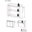 Ver imagem 4 de Bancada/Mesa de Cozinha Multimóveis Mariah 2 Portas FG5484 Branca