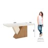 Mesa de Jantar Epic 180 C. Vidro 6 Cad. Vita Linho - Henn - 3