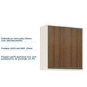 Ver imagem 3 de Armário Aéreo De Cozinha 80cm 2 Portas 2 Prateleiras Linea