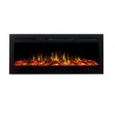 Ver imagem 3 de Lareira Elétrica Aquecedor Chaleur Preta 220v Tela de 50" Polegadas de Embutir IPXO, Classe I, Frequ