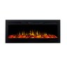 Lareira Elétrica Aquecedor Chaleur Preta 220v Tela de 50" Polegadas de Embutir IPXO, Classe I, Frequ - 3