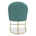 Ver imagem 6 de Kit 04 Cadeiras Poltrona de Jantar Bela Suede Base Metálica Industrial Dourado - Pallazio