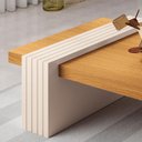 Ver imagem 3 de Mesa de Centro Ambiente Luna Cinamomo Off White - Hb Móveis