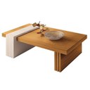 Ver imagem 2 de Mesa de Centro Ambiente Luna Cinamomo Off White - Hb Móveis