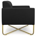 Ver imagem 7 de Poltrona Decorativa Isabella Base X Suede Preto/Dourado - Gran Belo