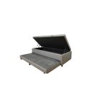 Ver imagem 1 de Cama Box Baú Solteiro com Auxiliar Conjugada | Blindada | Pistão a Gás | Suporta até 200kg | 188x88x