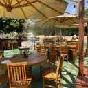 Ver imagem 5 de Ombrelone de Madeira C/ Floreira 3,0m Lateral Redondo - Creme