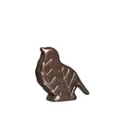 Passarinho P Decoração Em Cerâmica Caramelo - 1