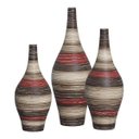 Ver imagem 1 de Vaso Decorativo de Cerâmica para Mesa Trio Styllo Terracota