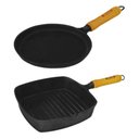 Ver imagem 1 de Jogo de Frigideiras Cook Grill e Chapa Tapioca Ferro Fundido