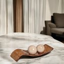 Ver imagem 7 de Centro de Mesa Safira com Esferas em Cerâmica Marrom Petra