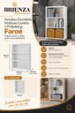 Ver imagem 4 de Livreiro Multiuso 2 Prateleiras Branco Faroé Casa Mobilia