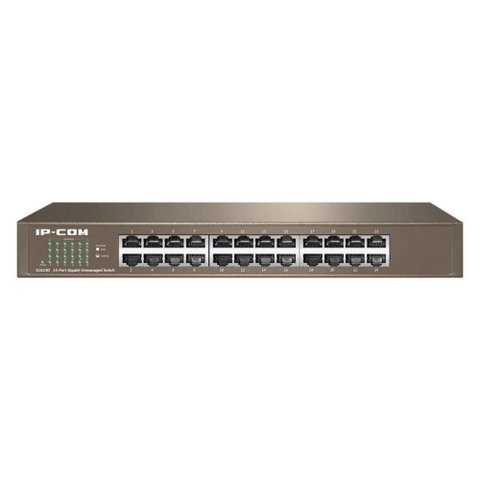 Switch 24 Portas Ip-com G1024d - Gigabit - Não Gerenciável - Proteção contra Surtos 6kv