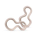 Ver imagem 1 de Dupla Escultura Bege Contemporânea Decoração Em Cerâmica Petra