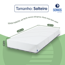 Ver imagem 2 de Colchão Sonos Sense Purotex Solteiro Ortopédico Espuma D28 88x188x19 a Vácuo