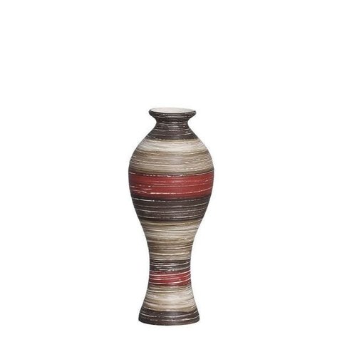 Vaso De Mesa Vermelho E Marrom Pequeno Califórnia Terracota
