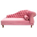 Ver imagem 1 de Sofá Chesterfield Elisabeth Divã 1,60m- Veludo Rosa / decoração, sala, consultório, psicólogo