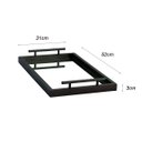 Ver imagem 6 de Bandeja Decorativa para Cantinho do Café Espelhada 31x52:preto Fosco