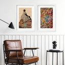 Ver imagem 2 de Kit 2 Quadros Grandes Baiana Bahia - 60x48cm:madeira Preta