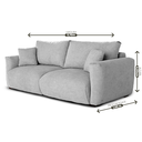 Ver imagem 2 de Sofá Heaven 6 Lugares, 2,70m com Assento Supermacio e Design Moderno | de Casa Decor