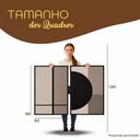 Ver imagem 3 de Quadro Decorativo Abstrato Duo Elegance Moldura Filete