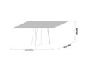 Ver imagem 2 de Mesa Ana 120x80 - Off White