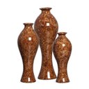 Ver imagem 1 de Trio Vaso Califórnia Decoração em Cerâmica Marrom Petra