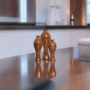 Ver imagem 5 de Trio Vaso Califórnia Decoração em Cerâmica Marrom Petra