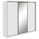 Ver imagem 4 de Guarda-roupa Casal com Espelho 3 Portas de Correr 6 Gavetas Spazio Glass Lopas