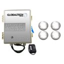 Ver imagem 1 de Kit 4 Powerled Inox Monocromático 9w + Central - Branco