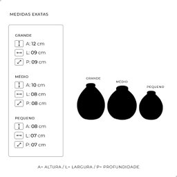 Trio Vaso Oasis Decoração em Cerâmica Marrom e Bege Petra - 3