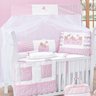 Kit Berço Menina Padrão Americano Ursinhos 10 Peças 100% Algodão - 2