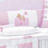 Kit Berço Menina Padrão Americano Ursinhos 10 Peças 100% Algodão - 4