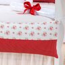 Kit Berço Vermelho Menina Padrão Americano 10 Peças - 4