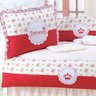 Kit Berço Vermelho Menina Padrão Americano 10 Peças - 2