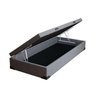 Cama Báu Box Base Solteiro Courino Cinza - 2