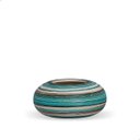 Ver imagem 1 de Vaso de Mesa Azul e Palha para Sala de Jantar Cachepot Redondo G Marrakesh