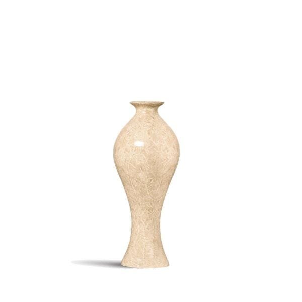 Vaso Decorativo De Cerâmica Bege Califórnia P Petra