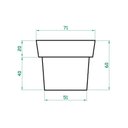 Ver imagem 2 de Vasos Plantas Frutífera hortaliças 60x70 Ibiza Polietileno - VERMELHO PAU BRASIL 005