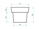 Ver imagem 2 de Vasos Plantas Frutífera hortaliças 60x70 Ibiza Polietileno - VERMELHO PAU BRASIL 005