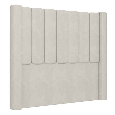 Cabeceira Casal Queen Cama Box 160cm Claire I02 Veludo Bege - Mpozenato
