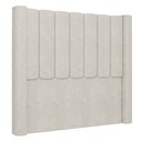 Ver imagem 1 de Cabeceira Casal Queen Cama Box 160cm Claire I02 Veludo Bege - Mpozenato