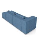Ver imagem 7 de Sofá Versátil Sala de Estar Atlanta 298cm Modulado Linho Azul G52 - Gran Belo
