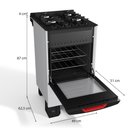 Ver imagem 4 de Fogão 4 Bocas Mueller com Mesa de Vidro e Forno 48l Branco Bivolt - Mfv4bf