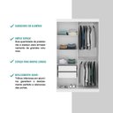 Ver mais imagens de Guarda Roupa Infantil 2 Portas 2 Gav Espelho Branco